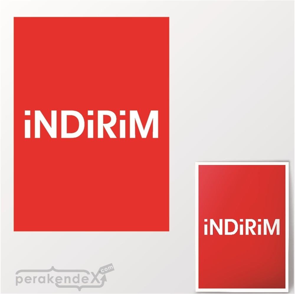 standart indirim POSTERİ -dikdörtgen,çift yön baskı