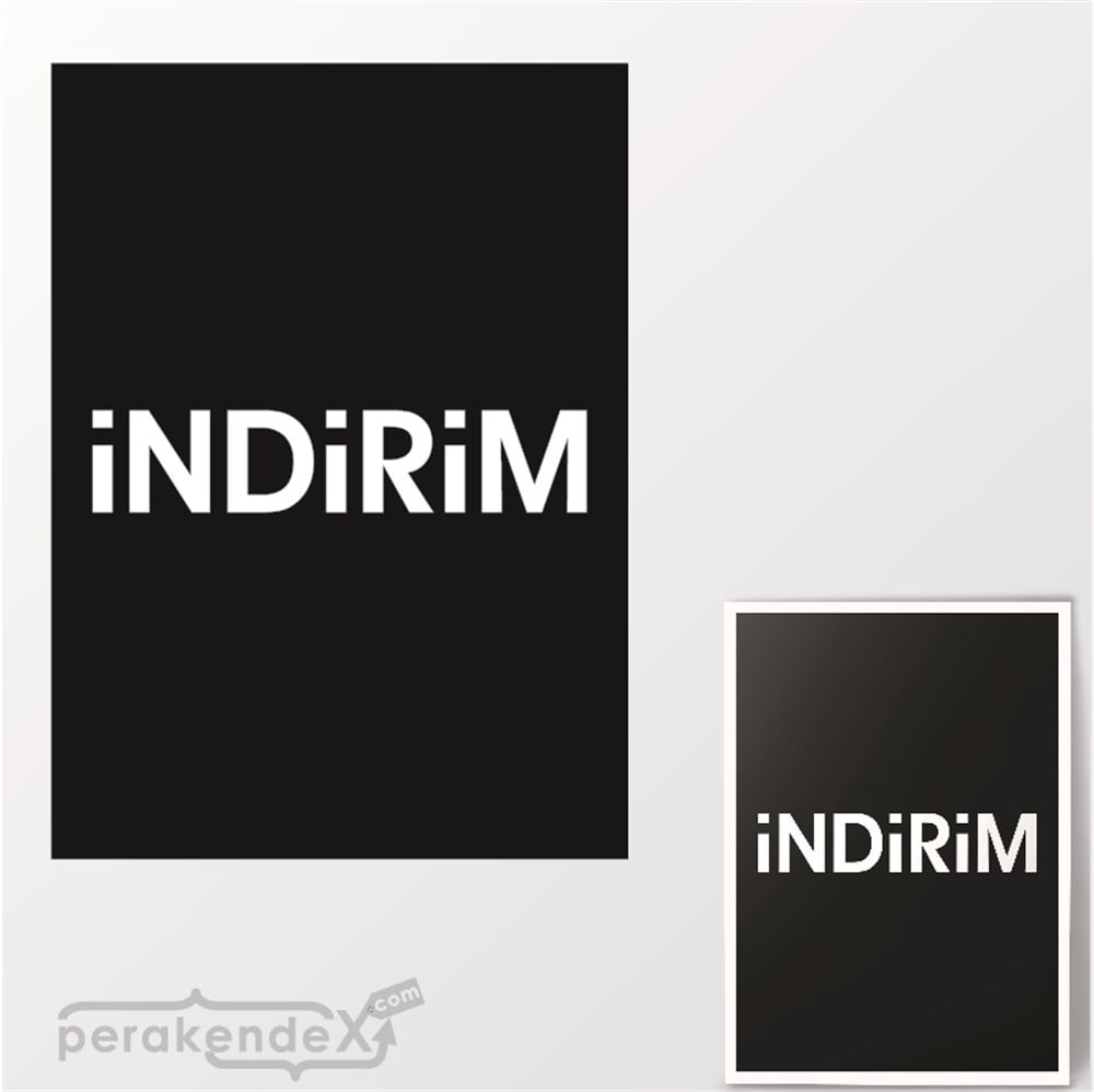 standart indirim POSTERİ -dikdörtgen,çift yön baskı