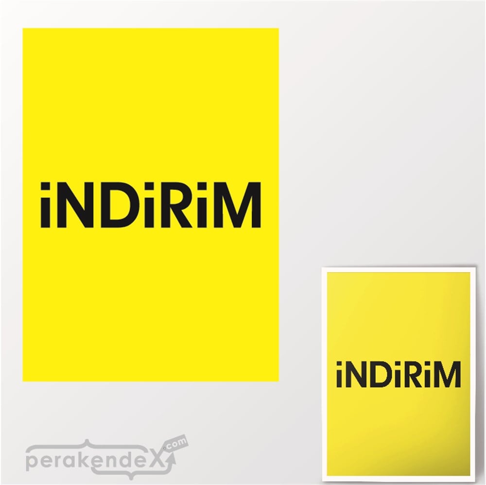 standart indirim POSTERİ -dikdörtgen,çift yön baskı