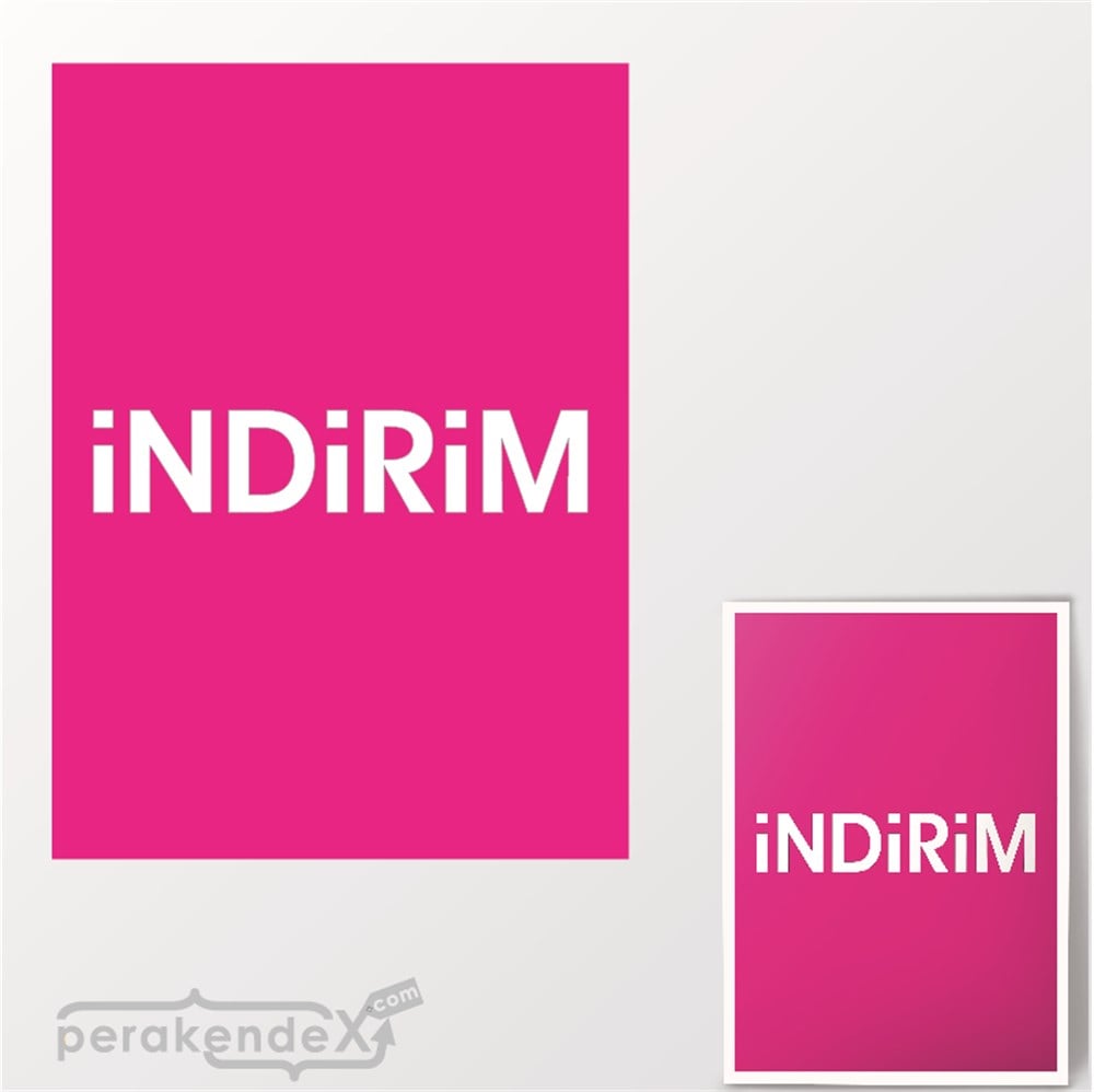 standart indirim POSTERİ -dikdörtgen,çift yön baskı