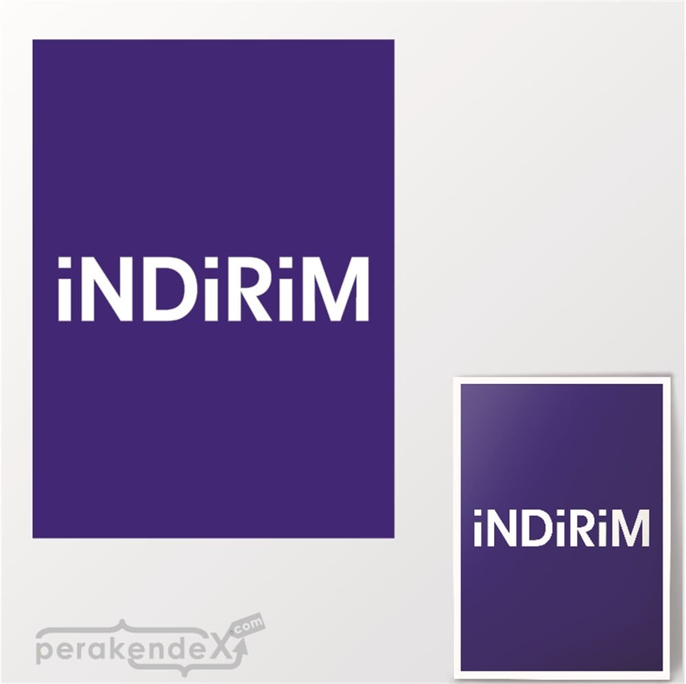 standart indirim POSTERİ -dikdörtgen,çift yön baskı