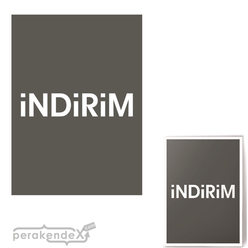 standart indirim POSTERİ -dikdörtgen,çift yön baskı