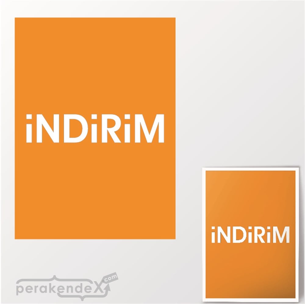 standart indirim POSTERİ -dikdörtgen,çift yön baskı
