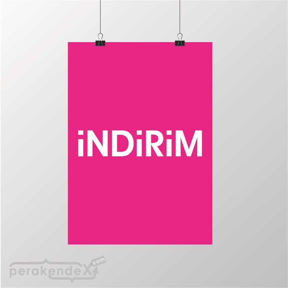 standart indirim POSTERİ -dikdörtgen,tek yön baskı