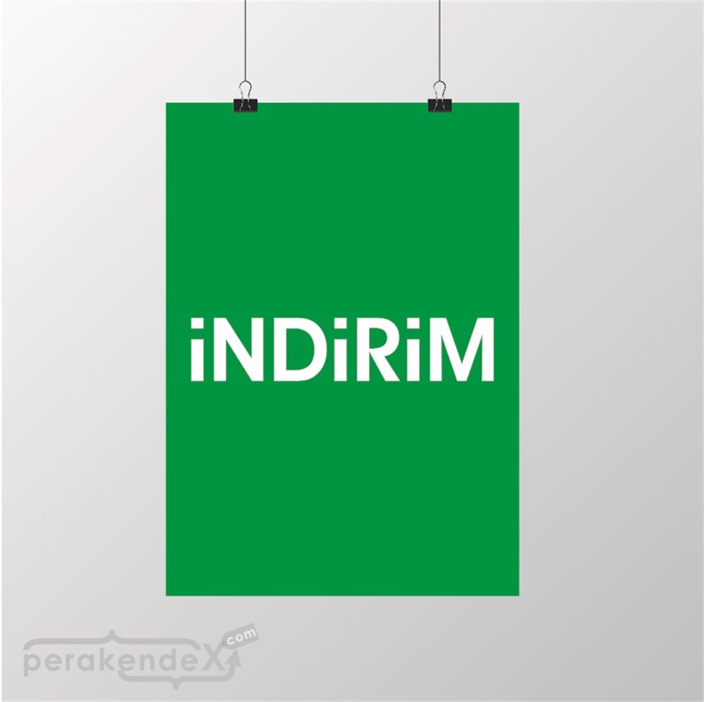 standart indirim POSTERİ -dikdörtgen,tek yön baskı