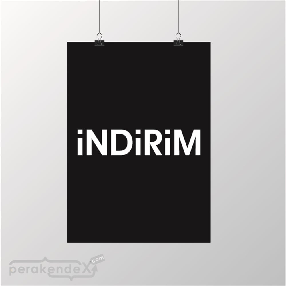 standart indirim POSTERİ -dikdörtgen,tek yön baskı