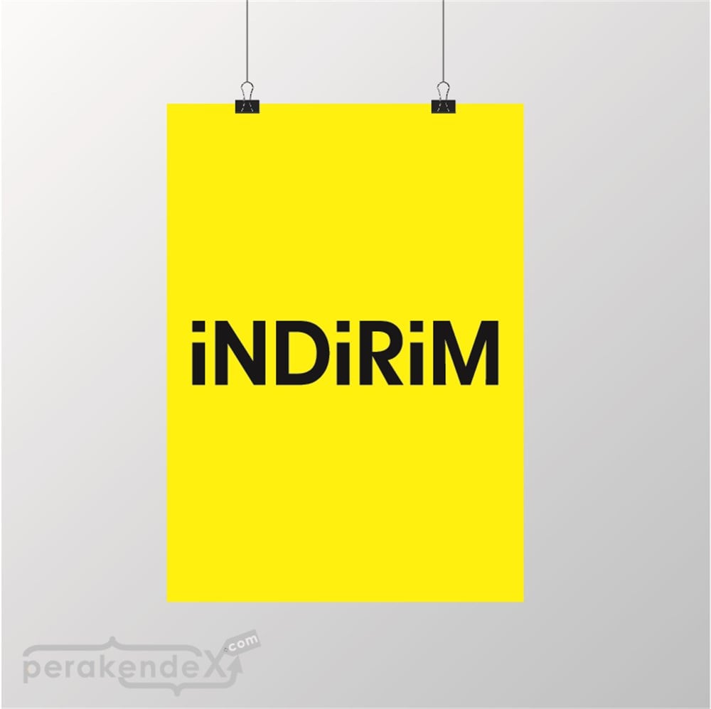 standart indirim POSTERİ -dikdörtgen,tek yön baskı