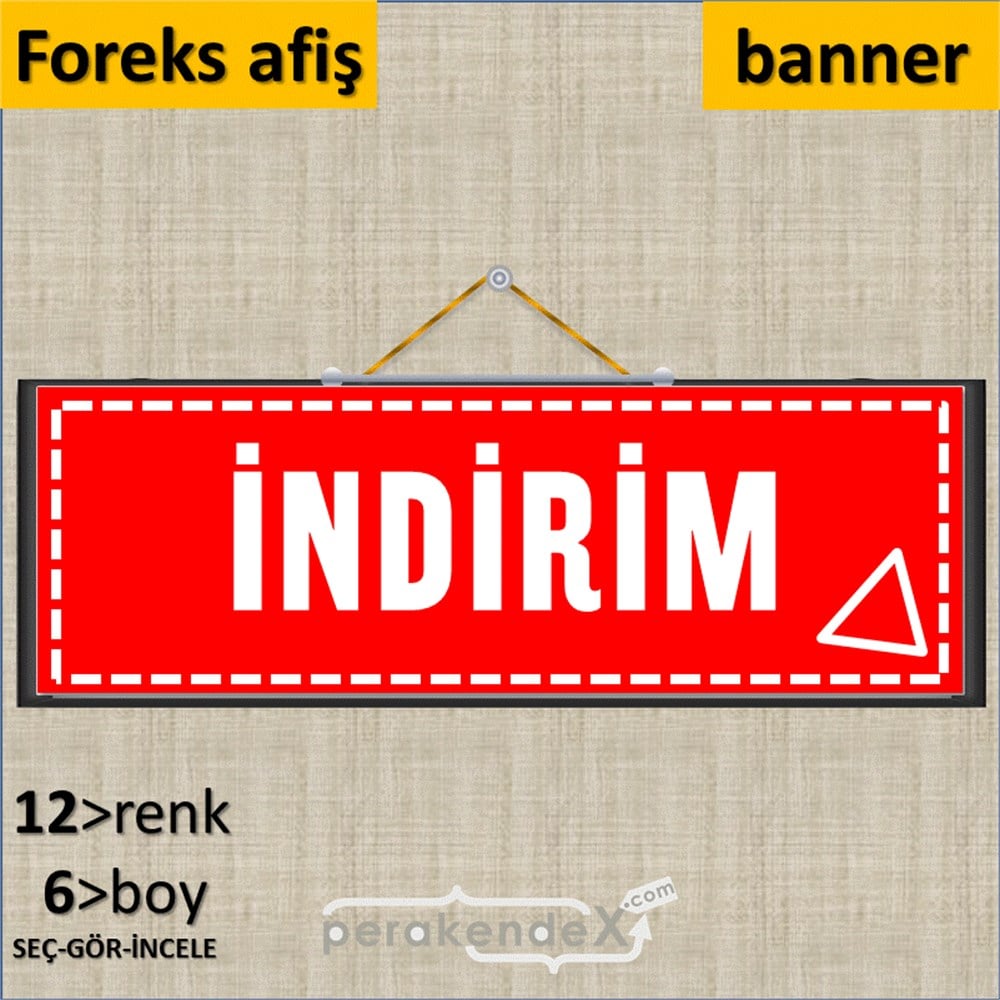 standart indirim SERT PLASTİK BANNER  -dikdörtgen,tek yön baskı