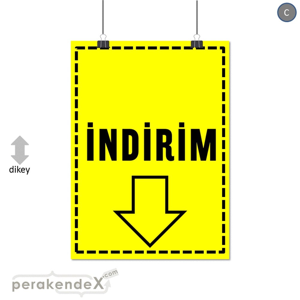 standart indirim SERT PLASTİK POSTER -dikdörtgen,tek yön baskı