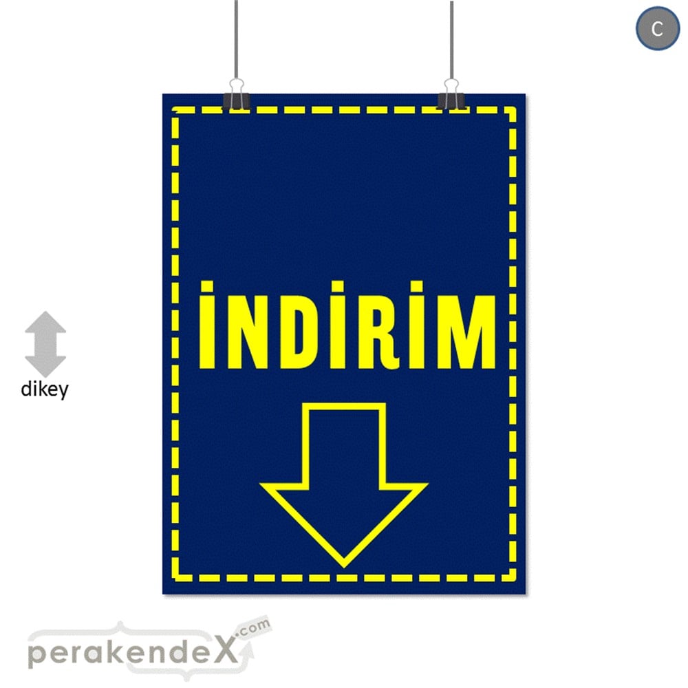 standart indirim SERT PLASTİK POSTER -dikdörtgen,tek yön baskı