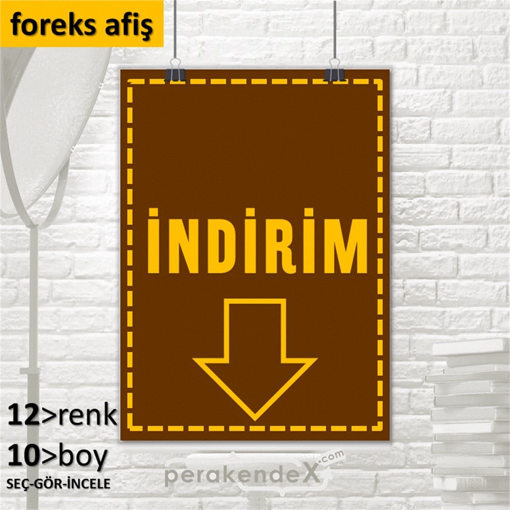standart indirim SERT PLASTİK POSTER -dikdörtgen,tek yön baskı