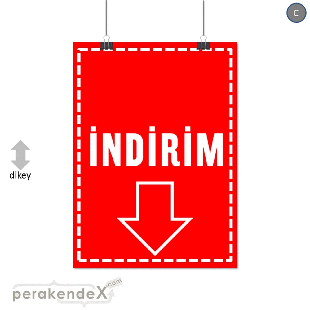 standart indirim SERT PLASTİK POSTER -dikdörtgen,tek yön baskı