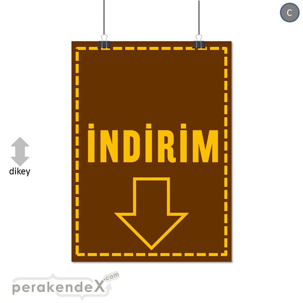 standart indirim SERT PLASTİK POSTER -dikdörtgen,tek yön baskı