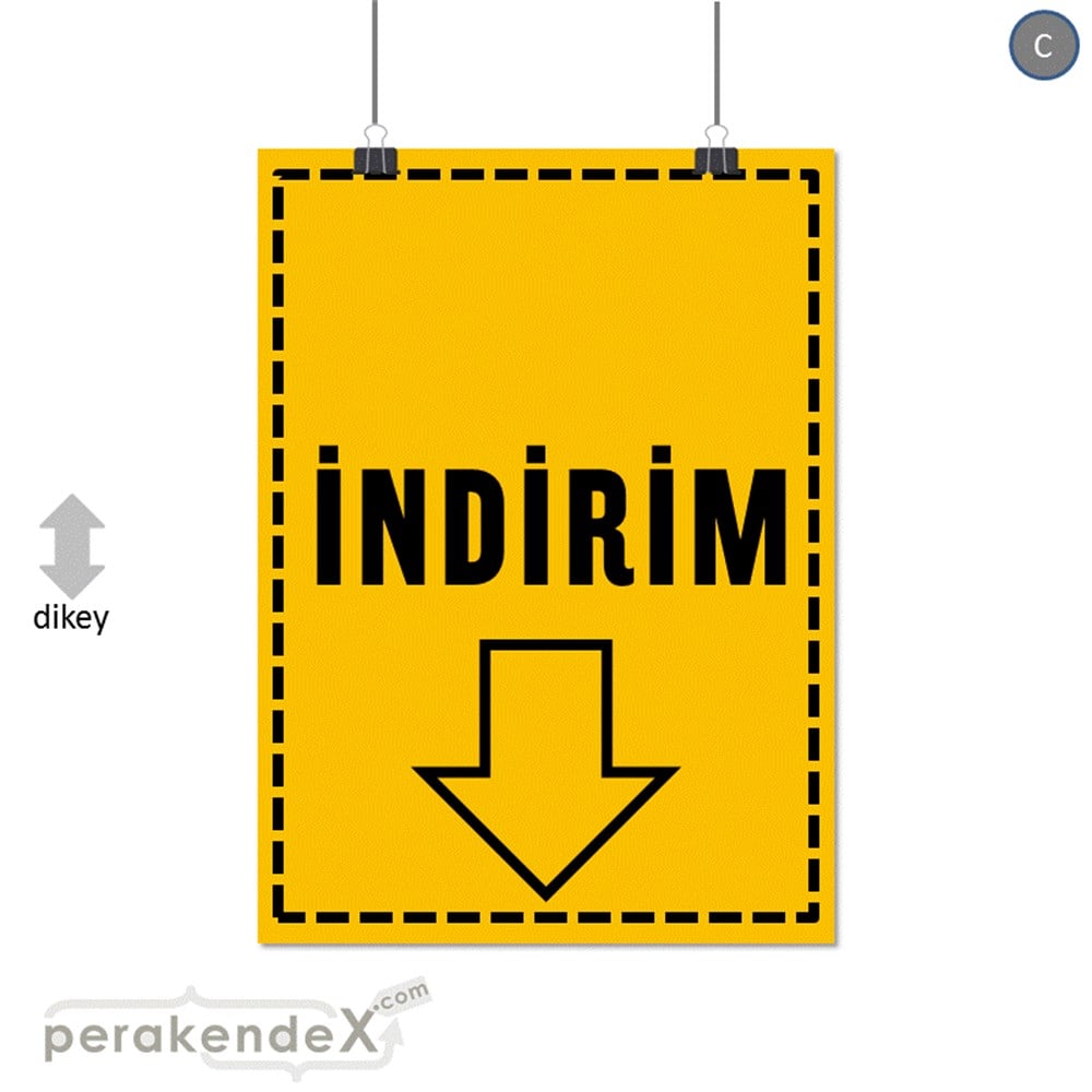 standart indirim SERT PLASTİK POSTER -dikdörtgen,tek yön baskı
