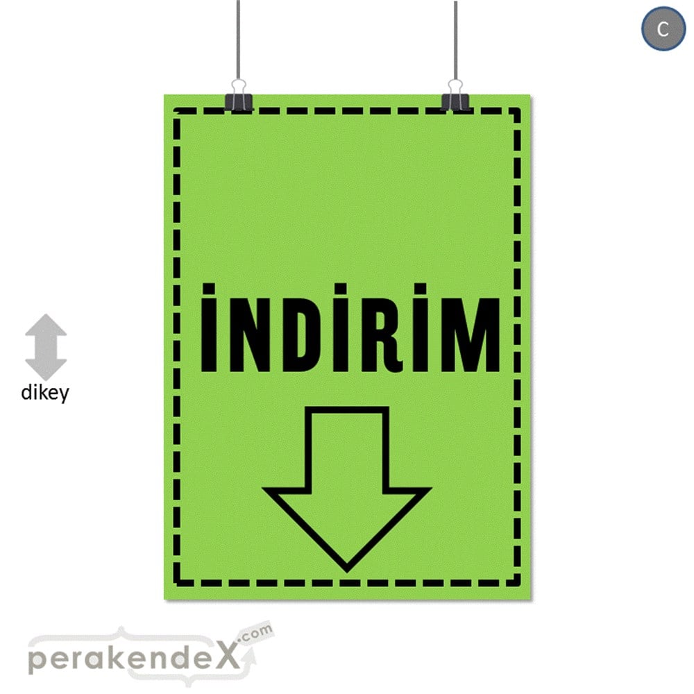 standart indirim SERT PLASTİK POSTER -dikdörtgen,tek yön baskı