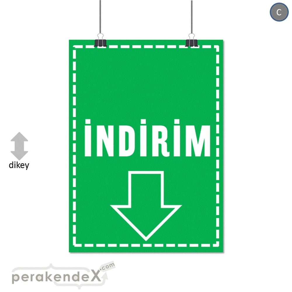 standart indirim SERT PLASTİK POSTER -dikdörtgen,tek yön baskı