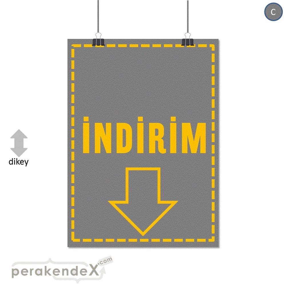 standart indirim SERT PLASTİK POSTER -dikdörtgen,tek yön baskı