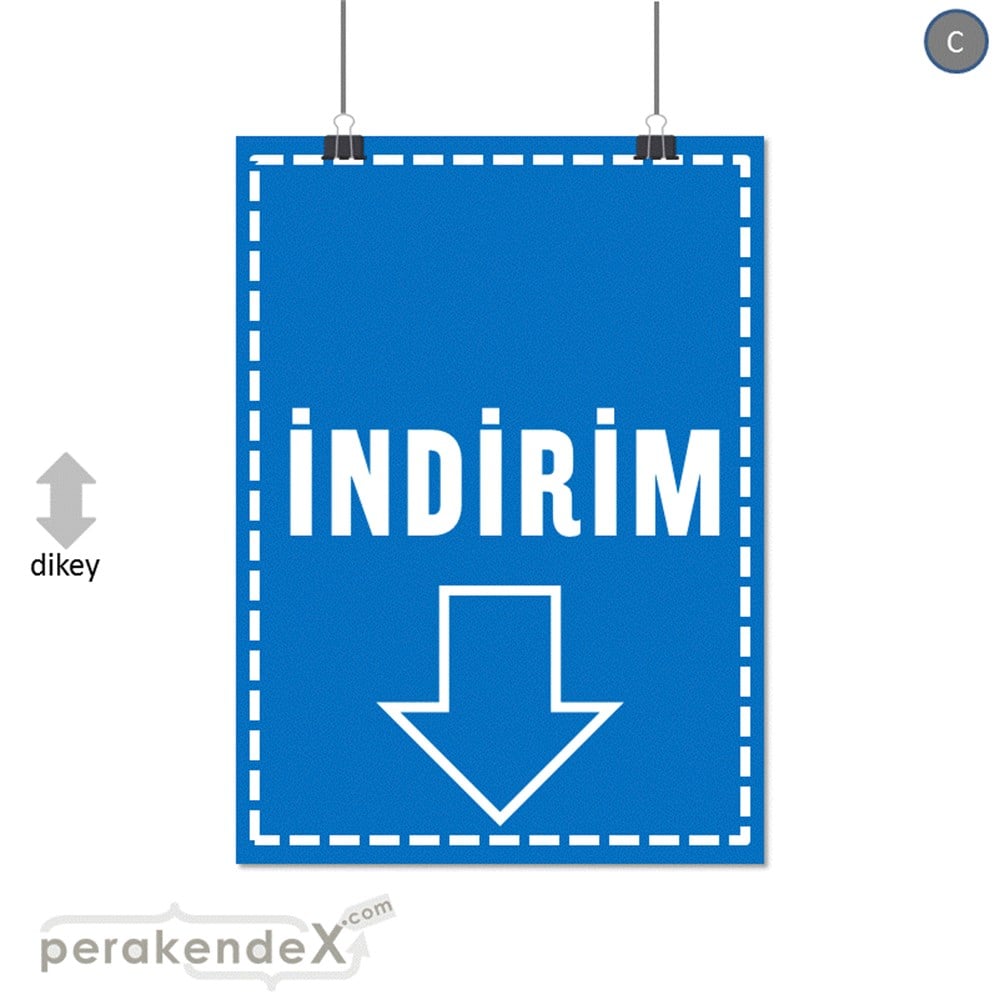 standart indirim SERT PLASTİK POSTER -dikdörtgen,tek yön baskı