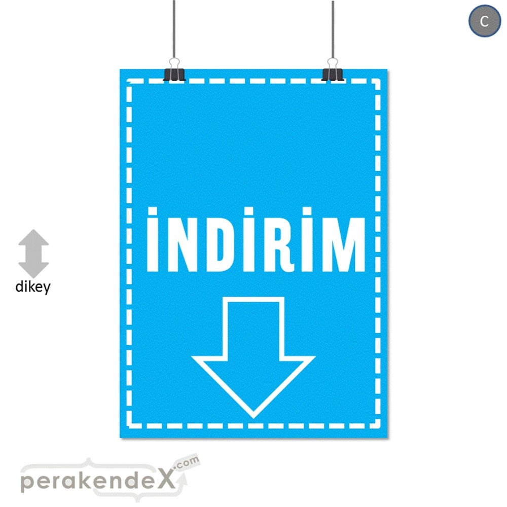 standart indirim SERT PLASTİK POSTER -dikdörtgen,tek yön baskı