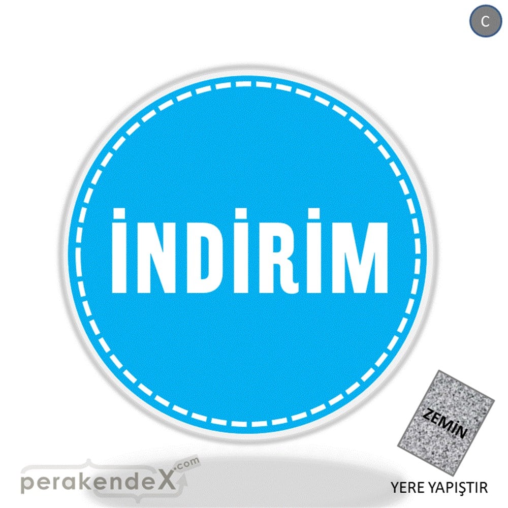 standart indirim YER ZEMİNE YAPIŞIR -oval,tek yön baskı