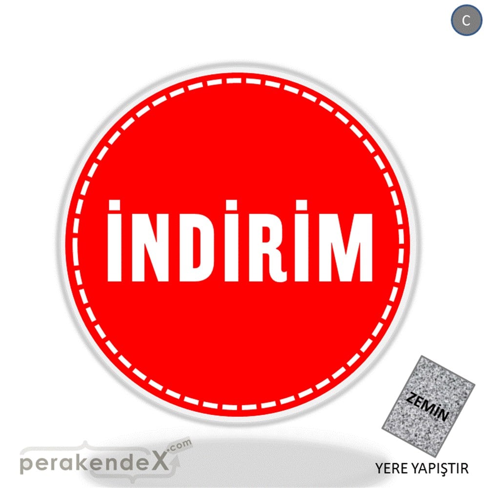 standart indirim YER ZEMİNE YAPIŞIR -oval,tek yön baskı