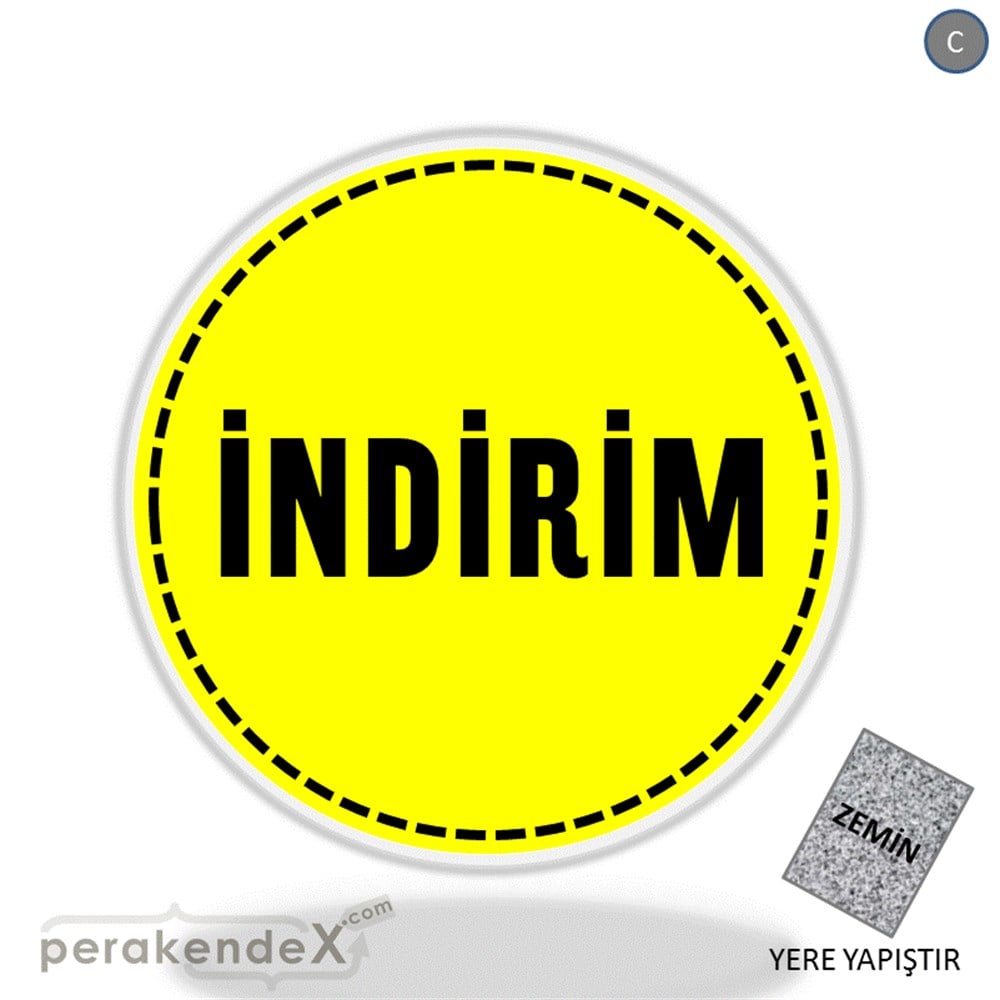 standart indirim YER ZEMİNE YAPIŞIR -oval,tek yön baskı