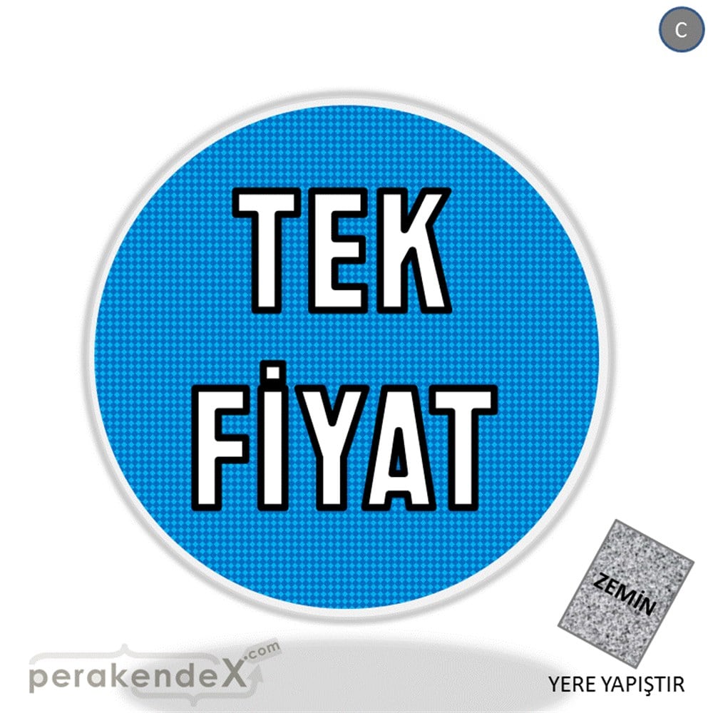 tek fiyat YER ZEMİNE YAPIŞIR -oval,tek yön baskı