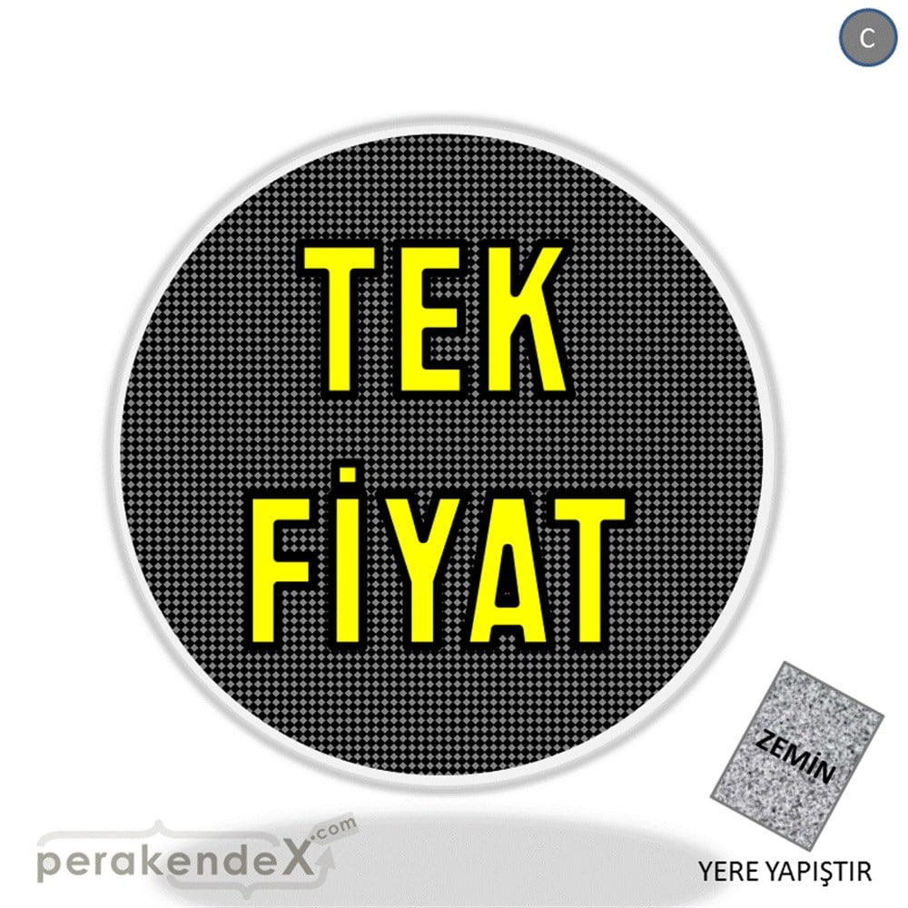 tek fiyat YER ZEMİNE YAPIŞIR -oval,tek yön baskı
