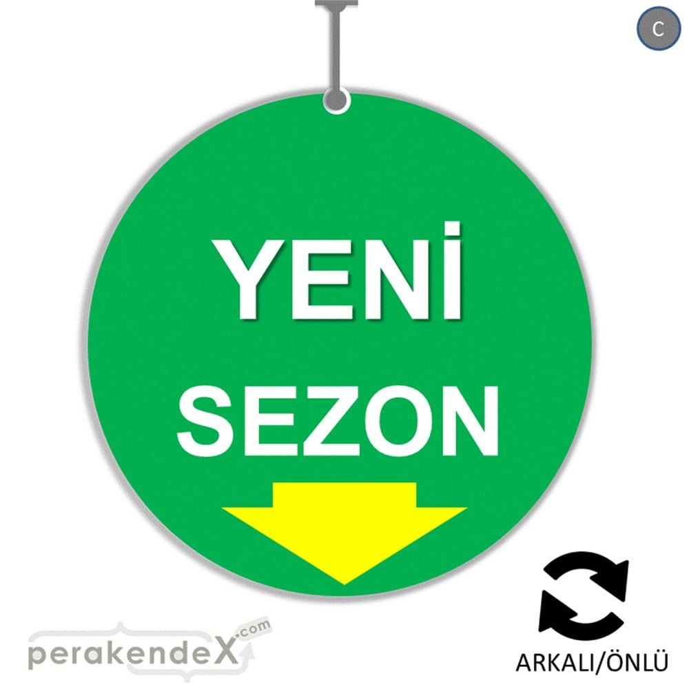 yeni sezon * DÖNKARTI -oval,çift yön baskı