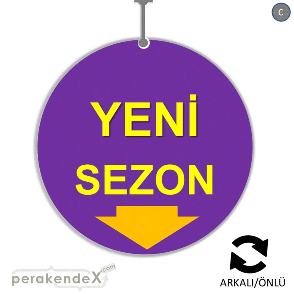 yeni sezon * DÖNKARTI -oval,çift yön baskı