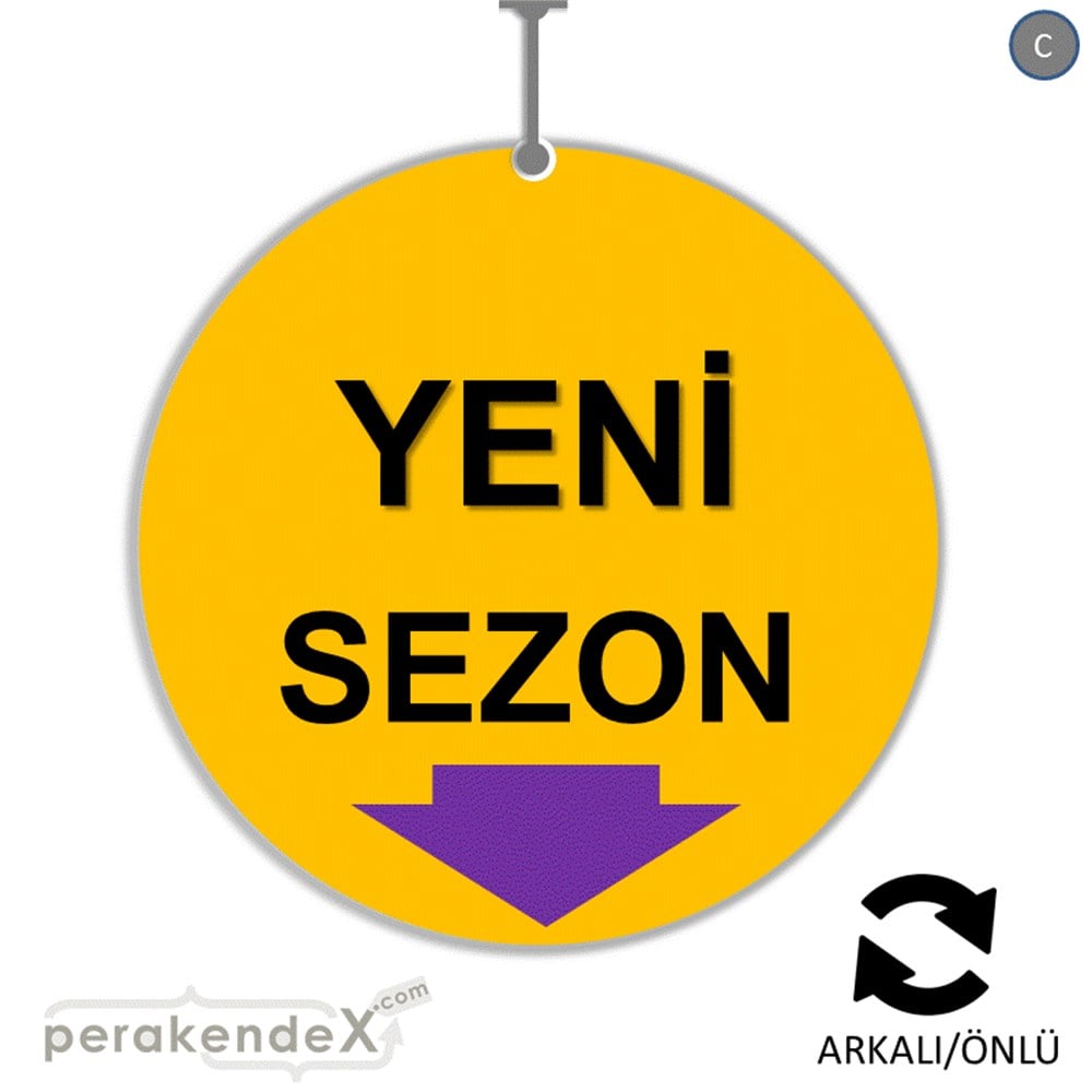 yeni sezon * DÖNKARTI -oval,çift yön baskı