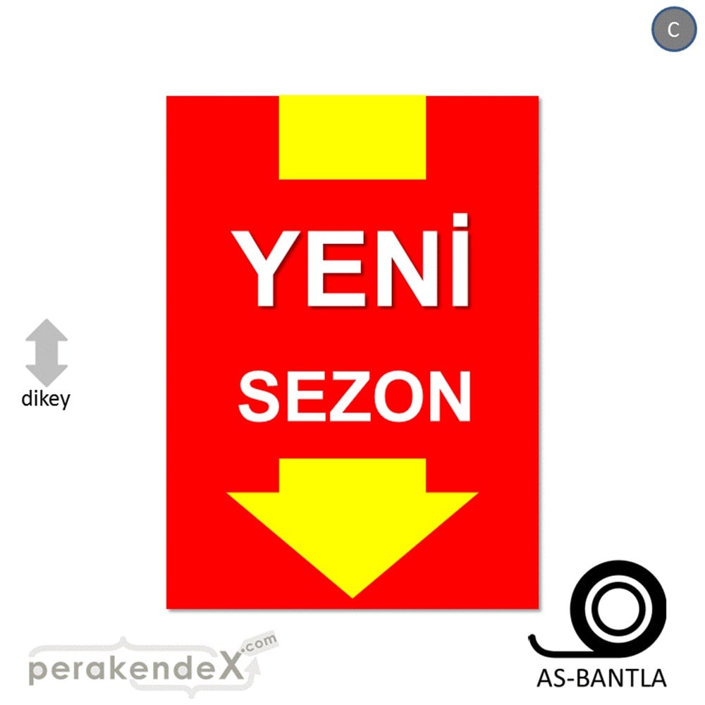 yeni sezon * POSTERİ -dikdörtgen,tek yön baskı