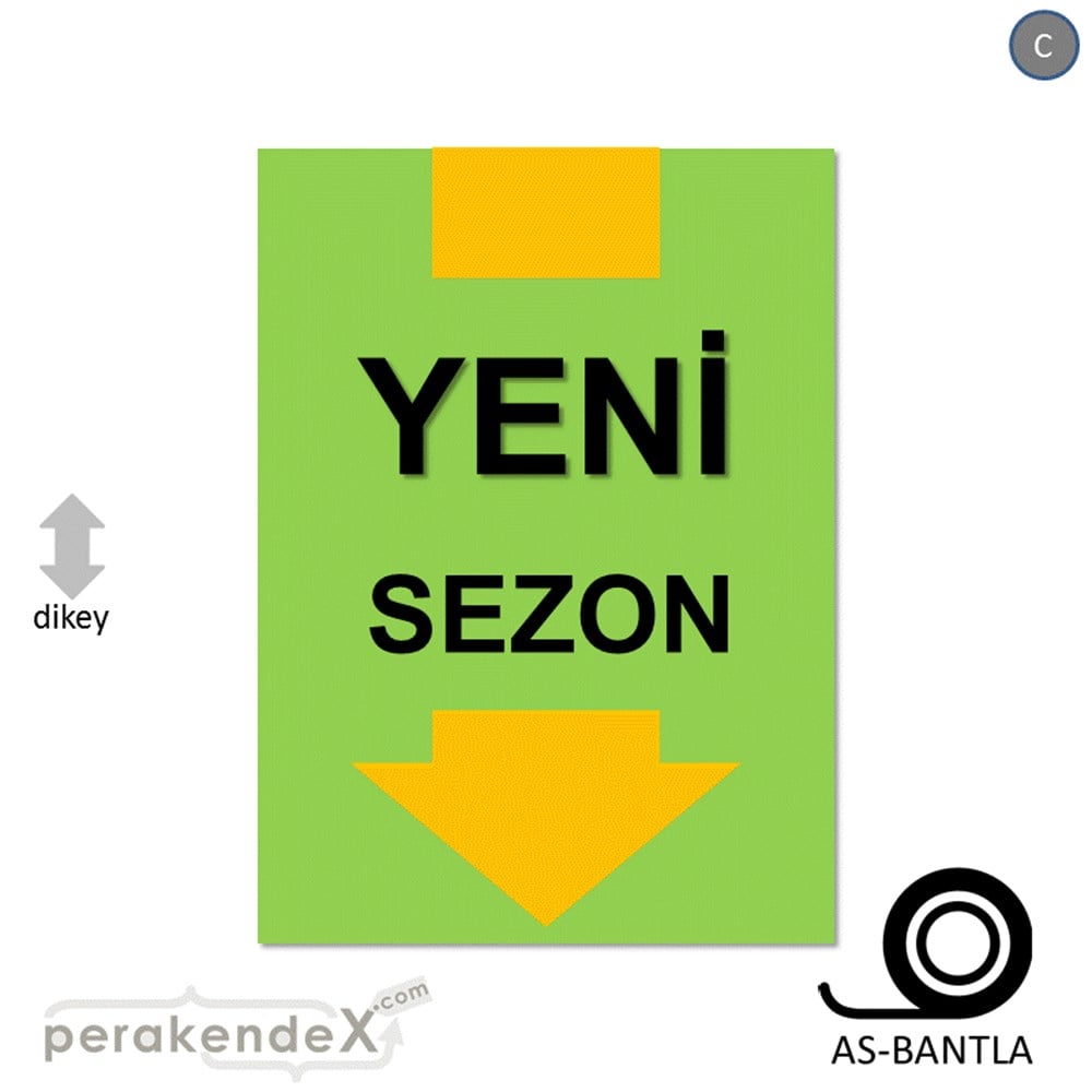 yeni sezon * POSTERİ -dikdörtgen,tek yön baskı