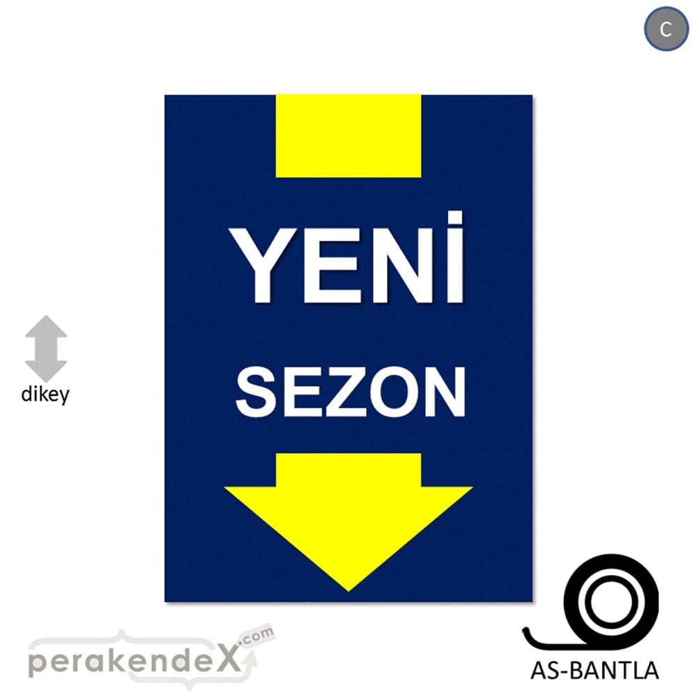 yeni sezon * POSTERİ -dikdörtgen,tek yön baskı