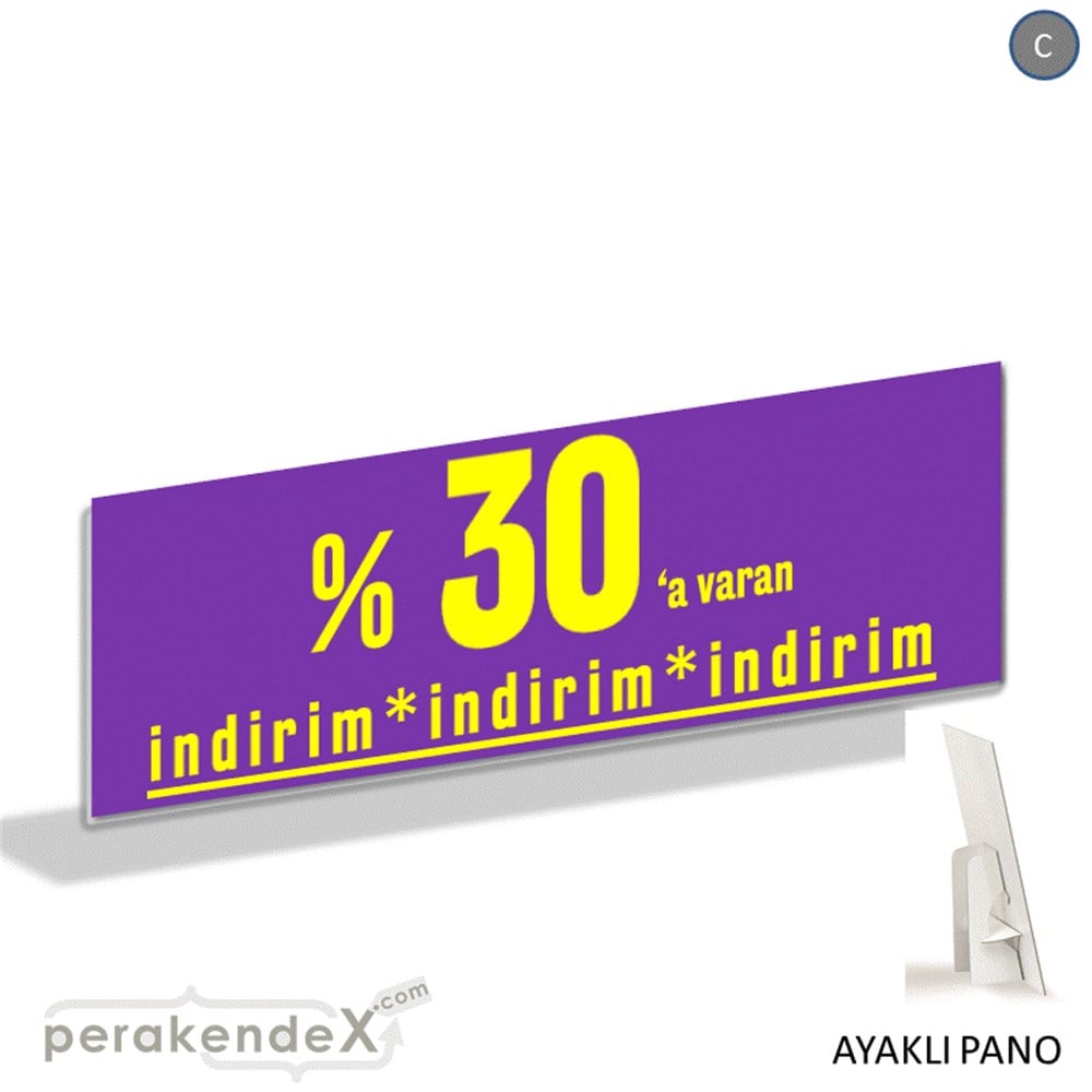 yüzde 30 a varan indirim AYAKLI REKLAM BANNER -dikdörtgen,tek yön baskı