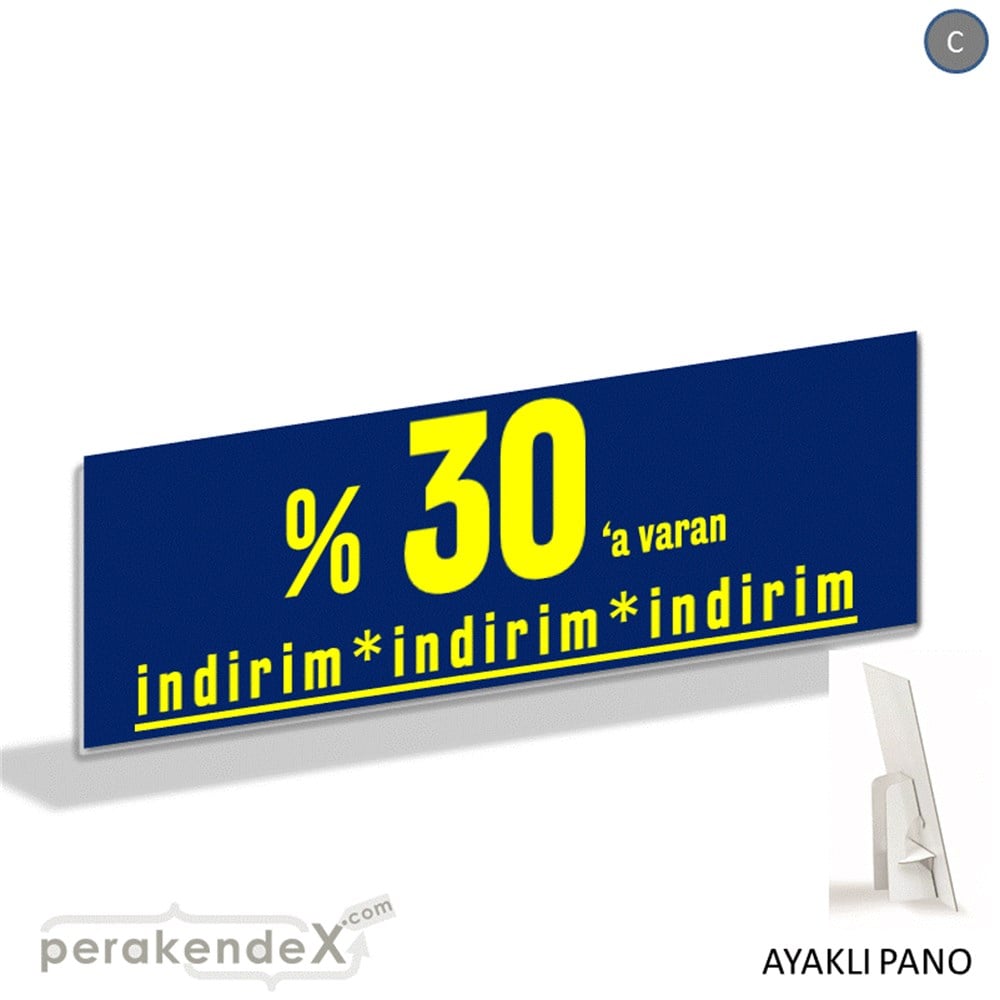 yüzde 30 a varan indirim AYAKLI REKLAM BANNER -dikdörtgen,tek yön baskı