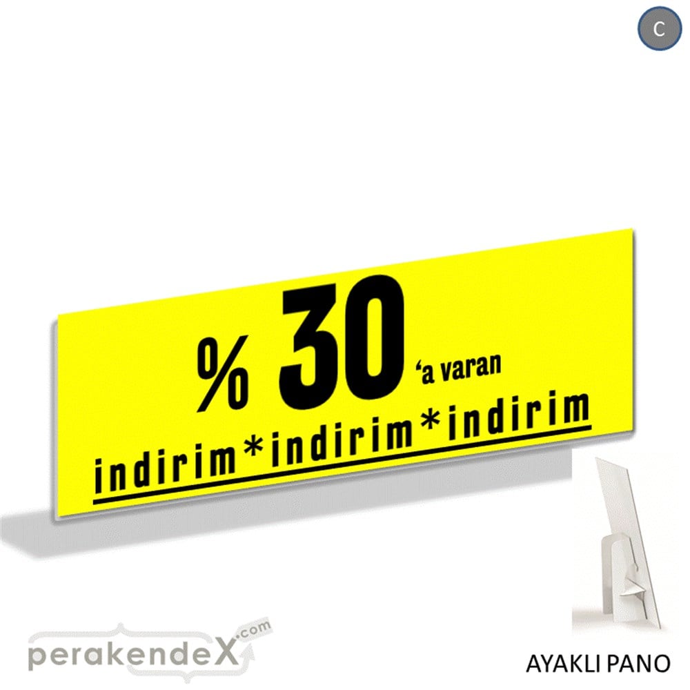 yüzde 30 a varan indirim AYAKLI REKLAM BANNER -dikdörtgen,tek yön baskı