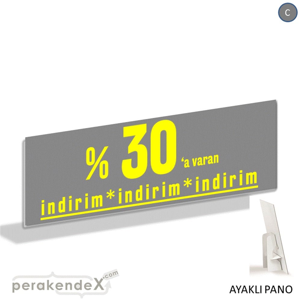 yüzde 30 a varan indirim AYAKLI REKLAM BANNER -dikdörtgen,tek yön baskı