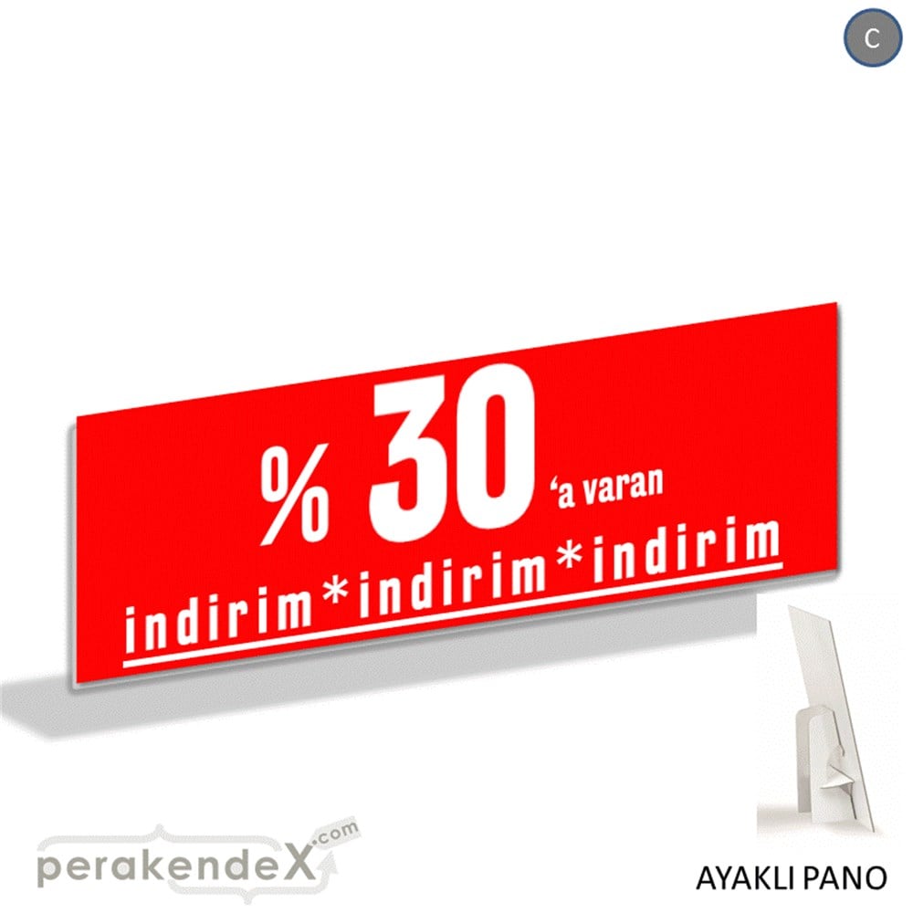 yüzde 30 a varan indirim AYAKLI REKLAM BANNER -dikdörtgen,tek yön baskı