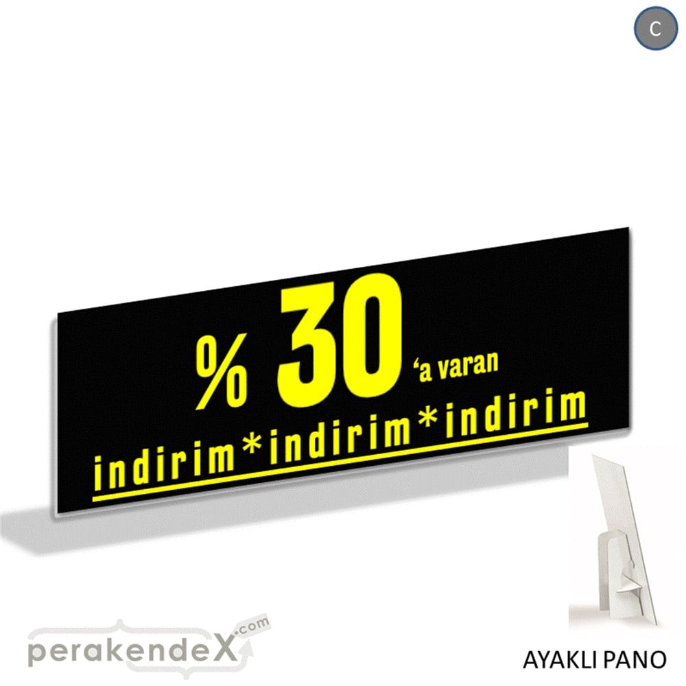yüzde 30 a varan indirim AYAKLI REKLAM BANNER -dikdörtgen,tek yön baskı