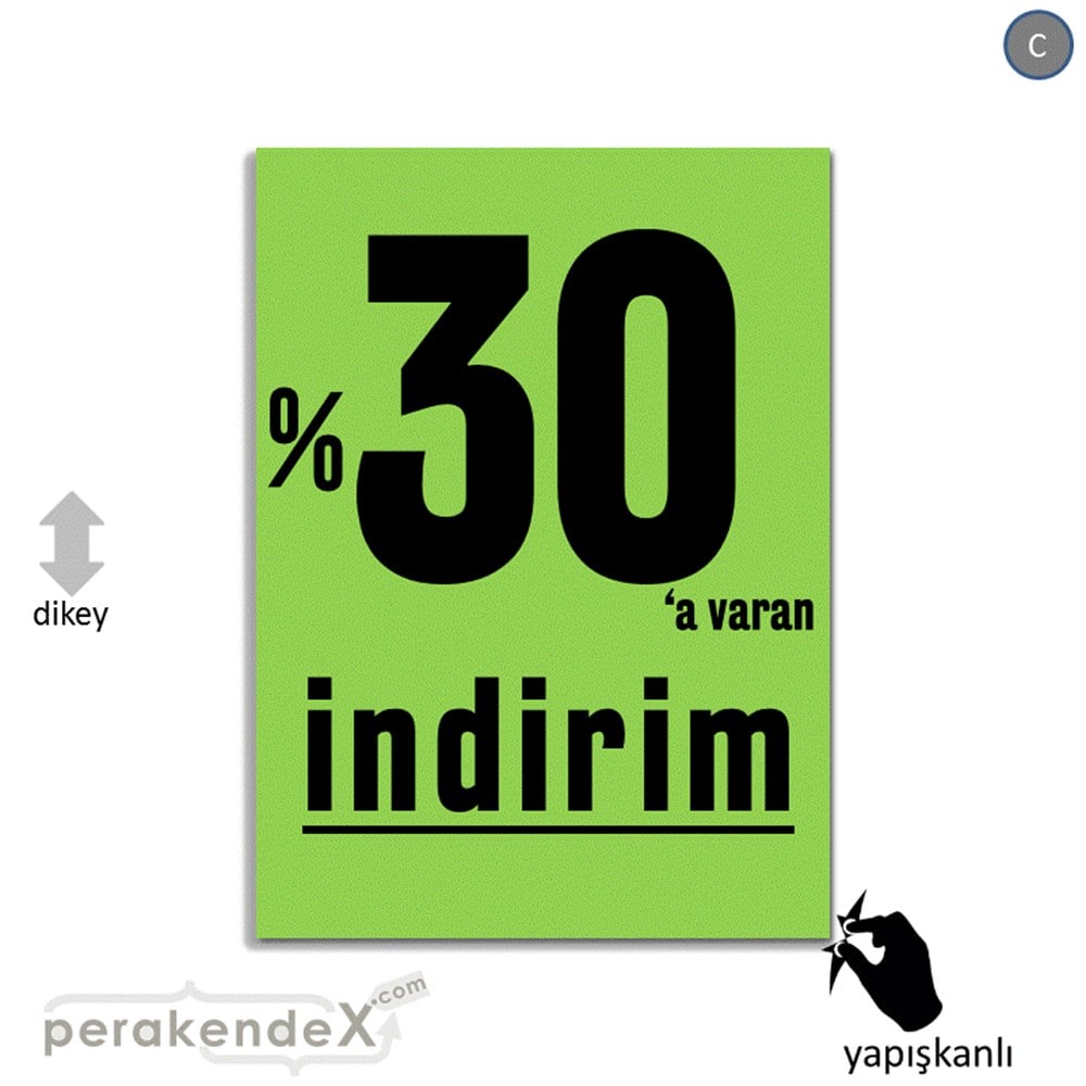 yüzde 30 a varan indirim CAMA YAPIŞAN FOLYO -dikdörtgen,tek yön baskı
