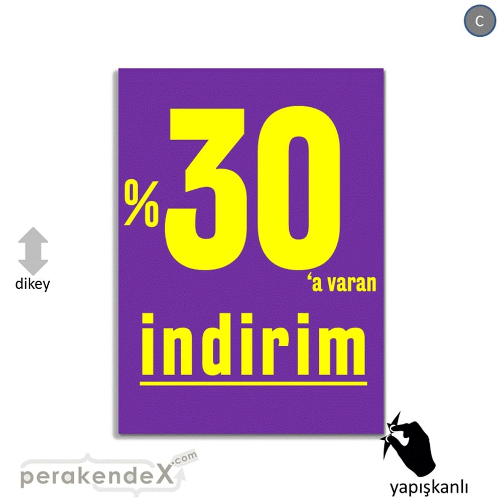 yüzde 30 a varan indirim CAMA YAPIŞAN FOLYO -dikdörtgen,tek yön baskı