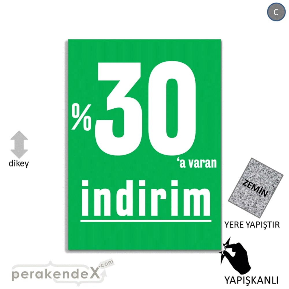yüzde 30 a varan indirim YER ZEMİNE YAPIŞIR -dikdörtgen,tek yön baskı
