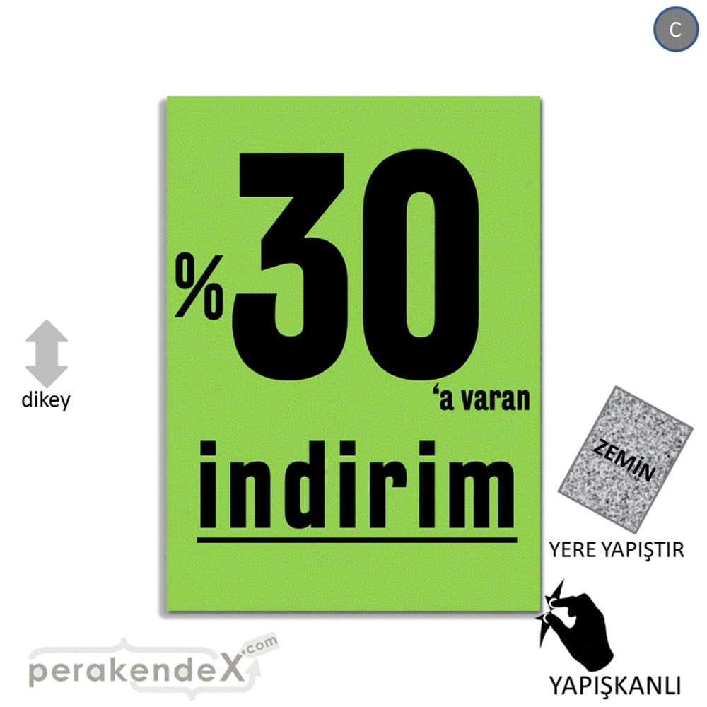 yüzde 30 a varan indirim YER ZEMİNE YAPIŞIR -dikdörtgen,tek yön baskı