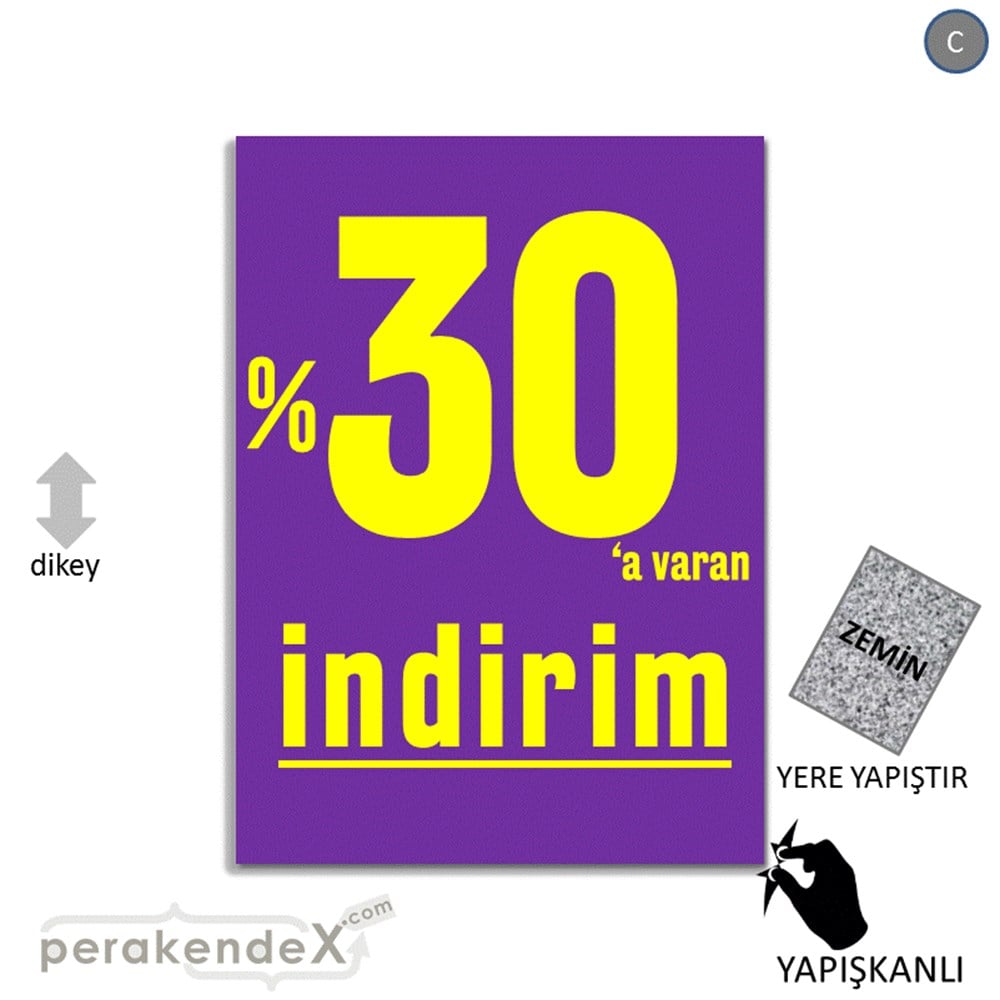 yüzde 30 a varan indirim YER ZEMİNE YAPIŞIR -dikdörtgen,tek yön baskı