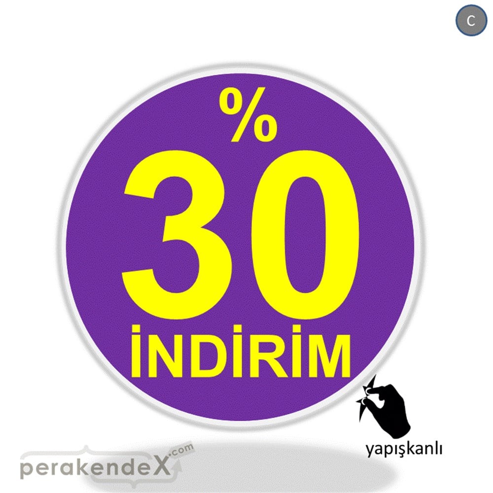 yüzde 30 indirim CAMA YAPIŞAN FOLYO -oval,tek yön baskı