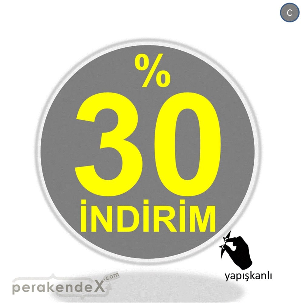 yüzde 30 indirim CAMA YAPIŞAN FOLYO -oval,tek yön baskı