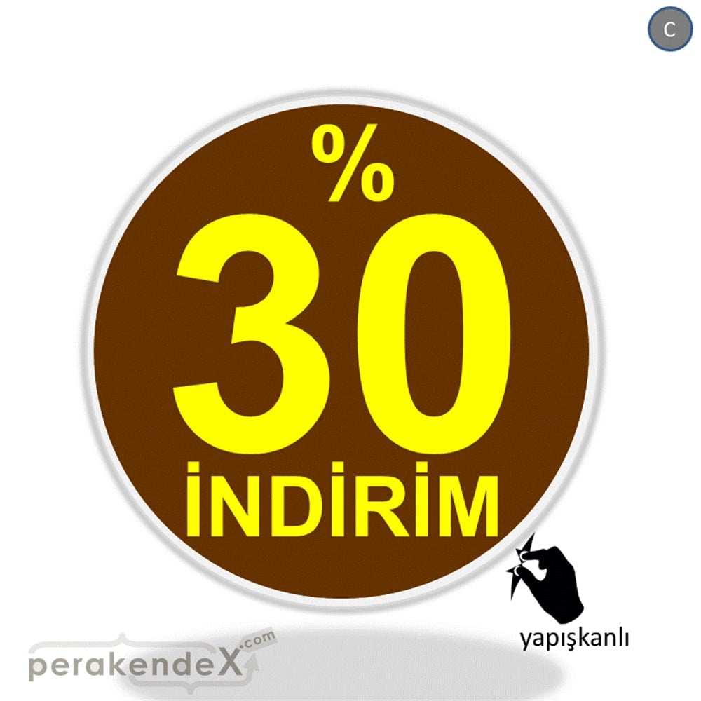 yüzde 30 indirim CAMA YAPIŞAN FOLYO -oval,tek yön baskı