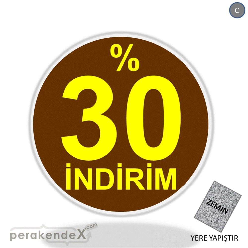 yüzde 30 indirim YER ZEMİNE YAPIŞIR -oval,tek yön baskı