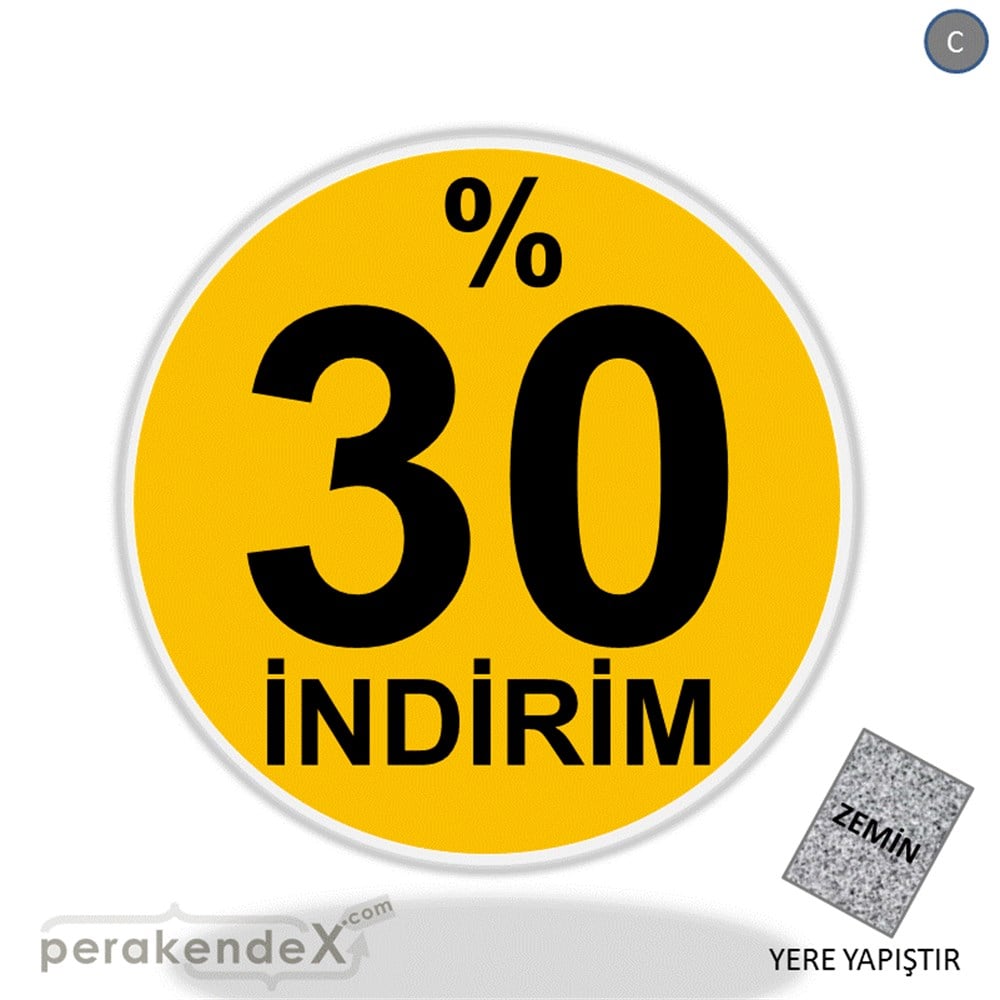 yüzde 30 indirim YER ZEMİNE YAPIŞIR -oval,tek yön baskı